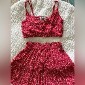 Princess Polly Floral Crop Top and Skirt Set